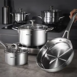 All-in-One Kitchen Pot Set | Complete Daily Cooking Solution | 304 Stainless Steel | Charms