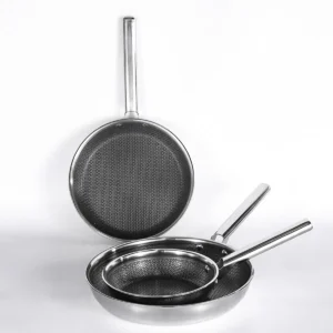Round Handled 304 Stainless Steel Cooking Pan