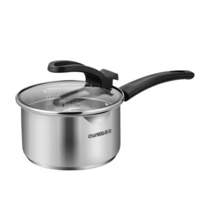 304 Stainless Steel Milk Pot: Thick Composite Bottom & Universal Stove Compatibility