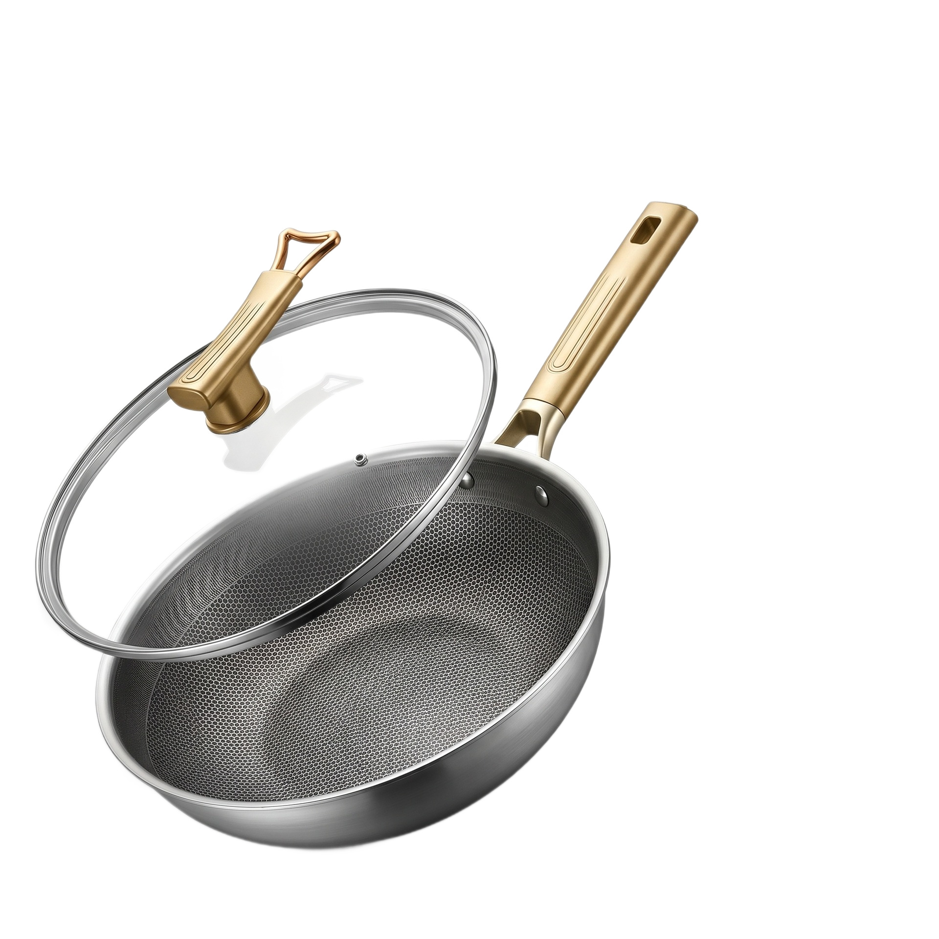 Wholesale Pure Titanium Wok 30CM 32CM Chinese Stir Fry Pan Manufacturer