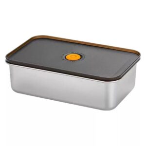 304 Stainless Steel Food Storage Container with Airtight PP Lid Meal Prep Lunch Box