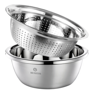 304 Stainless Steel Colander Bowl Set