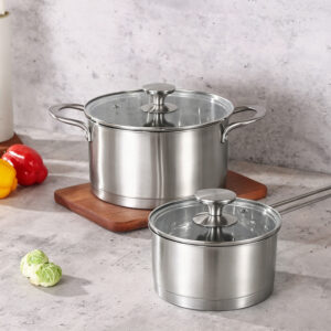 Commercial Stainless Steel Saucepan and Stockpot Set | 304 SS (18/8)